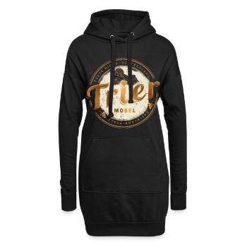 Trier Vintage Mosel Rheinland-Pfalz Deutschland - Hoodie-Kleid - Schwarz - Vorne