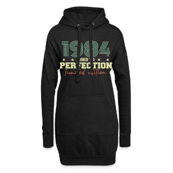 1984 - Hoodie-Kleid - Schwarz - Vorne