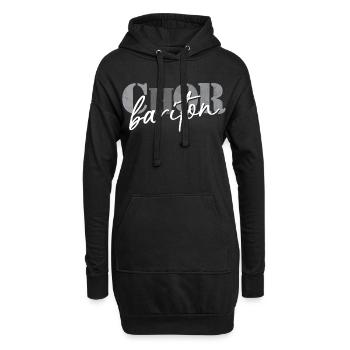 Chor Bariton - Hoodie-Kleid - Schwarz - Vorne