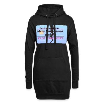 Mein Kontostand & ich – It’s Complicated - Hoodie-Kleid - Schwarz - Vorne