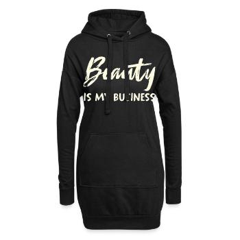 Beauty Is My Business - Hoodie-Kleid - Schwarz - Vorne