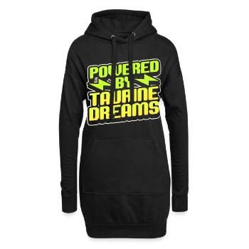 Boisson énergisante alimentée par Taurine Dreams - Sweat-shirt à capuche long Femme - noir - Devant