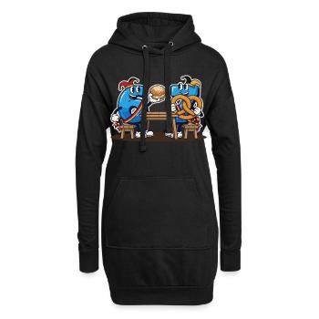 Mème italien 67 Six Seven 6 7 - Sweat-shirt à capuche long Femme - noir - Devant