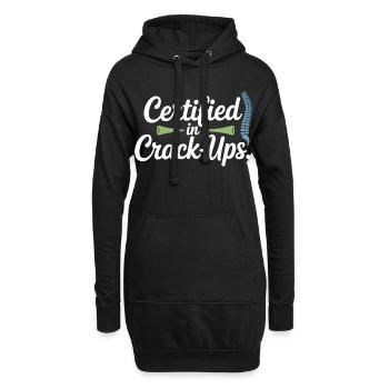 Lizenzierte DC Klinische Wirbelwirbelintegrität - Hoodie-Kleid - Schwarz - Vorne