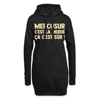 Mercosur Agriculteur éleveur Agriculture - Sweat-shirt à capuche long Femme - noir - Devant