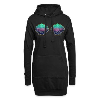 Costume de Sirène Carnaval Féminin Douceur Carnaval - Sweat-shirt à capuche long Femme - noir - Devant