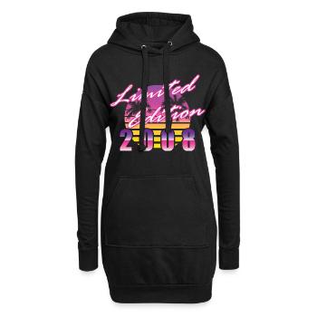 18. Geburtstag Limited Edition 2008 vintage - Hoodie-Kleid - Schwarz - Vorne