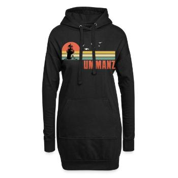 Ostsee Urlaub INSEL UMMANZ Souvenier Lustig - Hoodie-Kleid - Schwarz - Vorne