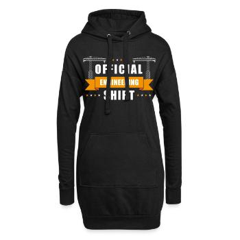 Maillot officiel d’ingénieur - Sweat-shirt à capuche long Femme - noir - Devant