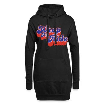 Wrap My Ride  - Sweat-shirt à capuche long Femme - noir - Devant