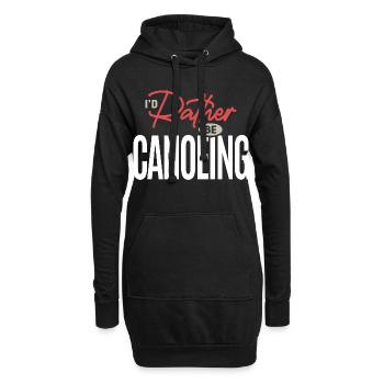 Je préfère faire du canoë Drôle d’aventure en plein air - Sweat-shirt à capuche long Femme - noir - Devant