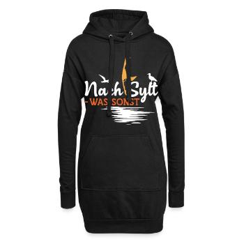 Nordsee Urlaub NACH SYLT WATT SONST Lustiges - Hoodie-Kleid - Schwarz - Vorne