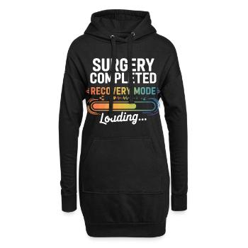 Genesung läuft: Recovery Mode Ladebalken - Hoodie-Kleid - Schwarz - Vorne