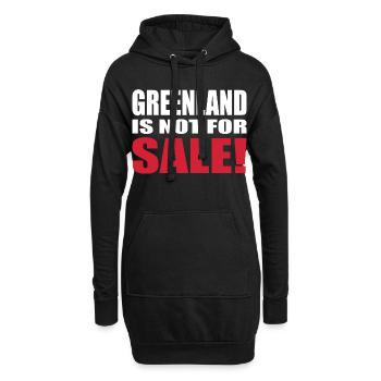 Greenland Is Not For Sale Tshirt - Hoodie-Kleid - Schwarz - Vorne