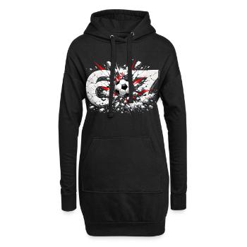 67 Fußball Sechs Sieben Meme Lustig Geschenk - Hoodie-Kleid - Schwarz - Vorne