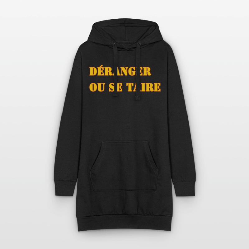 STÖREN ODER SCHWEIGEN. Hoodie-Kleid