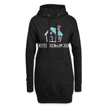 Eigenheim 2026 – Hausbau - Hoodie-Kleid - Schwarz - Vorne