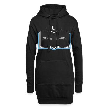 Il ne reste qu’un chapitre – la lecture - Sweat-shirt à capuche long Femme - noir - Devant