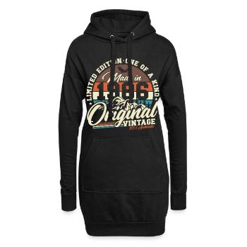 40. Geburtstag Retro Geschenk 1986 Jahrgang - Hoodie-Kleid - Schwarz - Vorne
