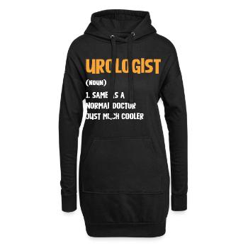 Urologe Humor Shirt - Hoodie-Kleid - Schwarz - Vorne