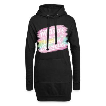 Découvertes créatives Motivation Design - Sweat-shirt à capuche long Femme - noir - Devant