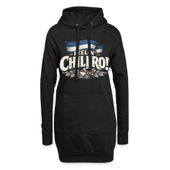 Nicaragua Nicaragisch Feelin Chilero - Hoodie-Kleid - Schwarz - Vorne