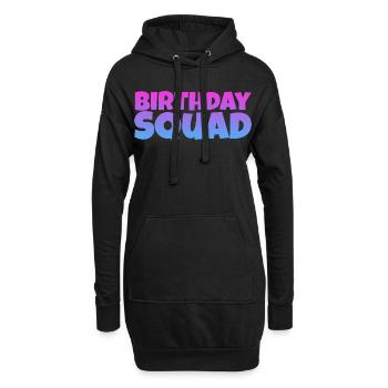 Birthday Squad – Conception d’anniversaire de groupe cool - Sweat-shirt à capuche long Femme - noir - Devant