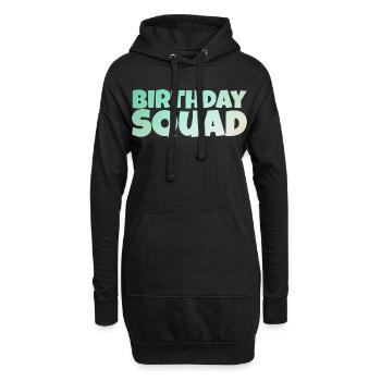 Birthday Squad – Conception d’anniversaire de groupe cool - Sweat-shirt à capuche long Femme - noir - Devant