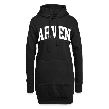 Pins grèves suisses - Sweat-shirt à capuche long Femme - noir - Devant