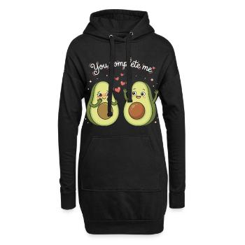 Lavocado - tu me complètes - Avocado Love - Sweat-shirt à capuche long Femme - noir - Devant