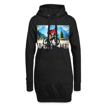 APEX HUNTER Mountainbiker - Hoodie-Kleid - Schwarz - Vorne
