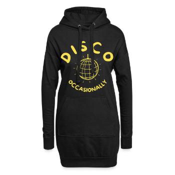 Disco Occasionally - Together Together Retroyellow - Hoodie-Kleid - Schwarz - Vorne
