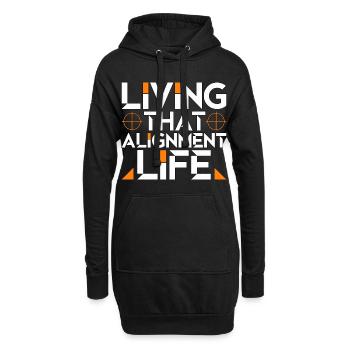 Orthodontic Hygienist Living That Smile Specialist - Hoodie-Kleid - Schwarz - Vorne