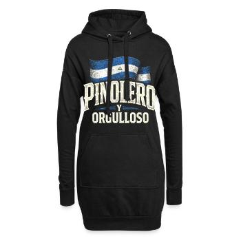 Nicaragua Nicaragisch Pinolero Y Orgulloso - Hoodie-Kleid - Schwarz - Vorne