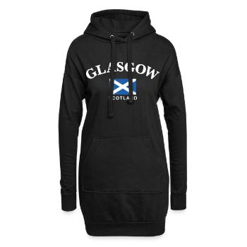 Glasgow, Écosse - Sweat-shirt à capuche long Femme - noir - Devant