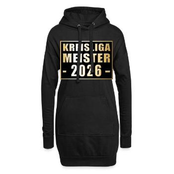 Champion de la Kreisliga 2026 - Sweat-shirt à capuche long Femme - noir - Devant