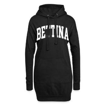 Bettina - Hoodie-Kleid - Schwarz - Vorne