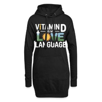 Naturheilkundler Vitamin D Liebessprache Fachkraft - Hoodie-Kleid - Schwarz - Vorne