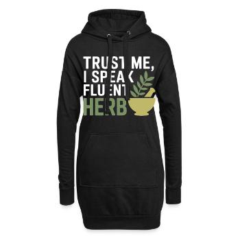 Équipement certifié spécialisé en phytothérapie clinique - Sweat-shirt à capuche long Femme - noir - Devant