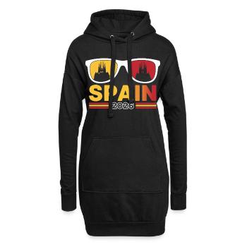 Vacances à Barcelone, Espagne, 2026 à la Sagrada Familia - Sweat-shirt à capuche long Femme - noir - Devant