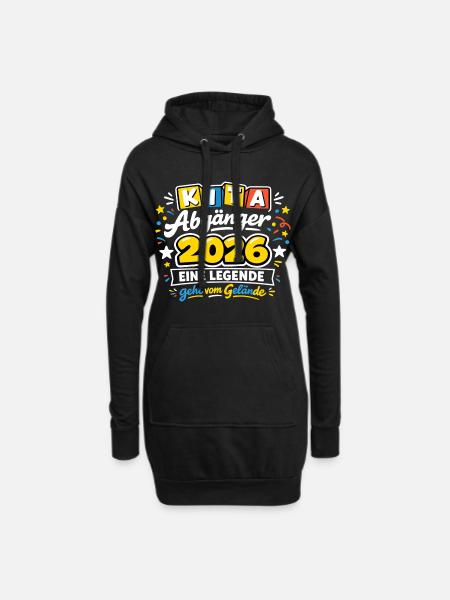 Kita Abgänger 2026 Legende Geht Vom Gelände - Hoodie-Kleid - Schwarz