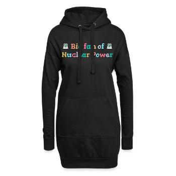 Grand fan d’énergie nucléaire - Sweat-shirt à capuche long Femme - noir - Devant