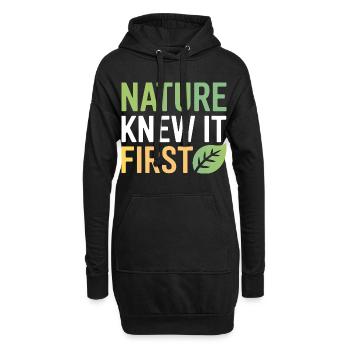 Zertifizierter Spezialist für klinische Naturheilkunde - Hoodie-Kleid - Schwarz - Vorne
