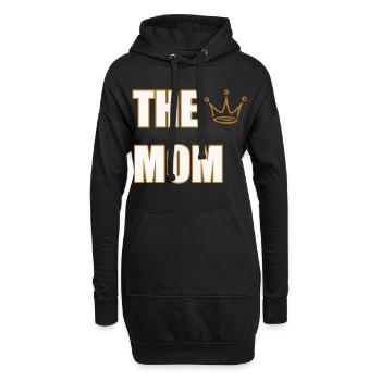 THE MOM – Design de déclaration de mère audacieuse et fière - Sweat-shirt à capuche long Femme - noir - Devant
