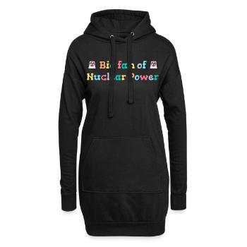 Grand fan d’énergie nucléaire - Sweat-shirt à capuche long Femme - noir - Devant