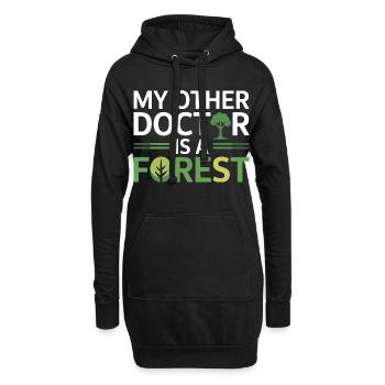 Spécialiste certifié en santé environnementale clinique - Sweat-shirt à capuche long Femme - noir - Devant