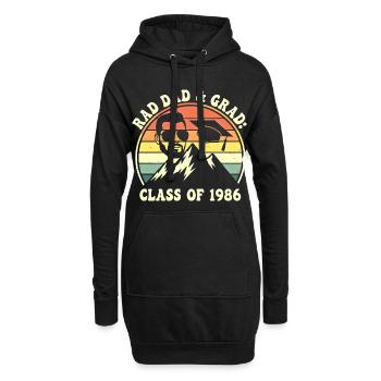 Rad Dad Grad Class of 1986 Retro - Hoodie-Kleid - Schwarz - Vorne