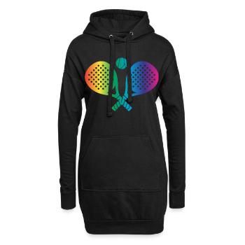 Padel Sport - Hoodie-Kleid - Schwarz - Vorne