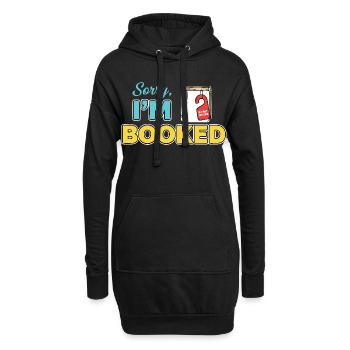 Sorry Im booked - Hoodie-Kleid - Schwarz - Vorne