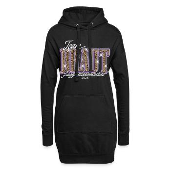 Team Braut Junggesellinnenabschied JGA 2026 - Hoodie-Kleid - Schwarz - Vorne